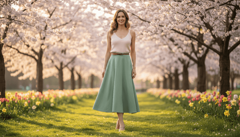 Swap Bubble Hems for A-Line Midis