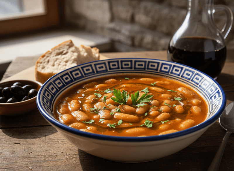 Greek Lenten Fasolada (Olive Oil Bean Soup)
