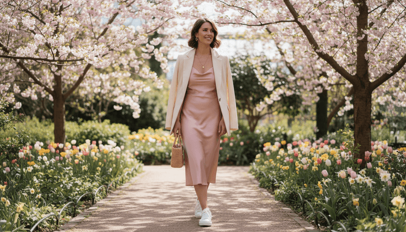 Tailored Blazer + Slip Dress