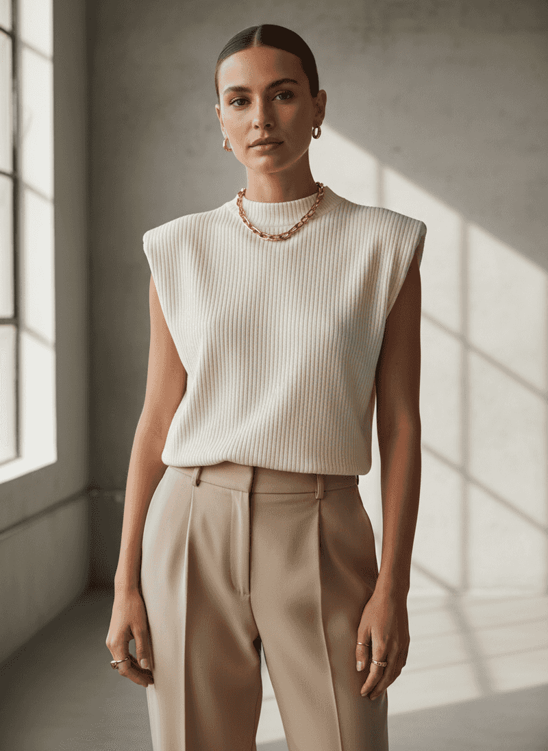 Elevated Knit T-Shirt or Structured Tank