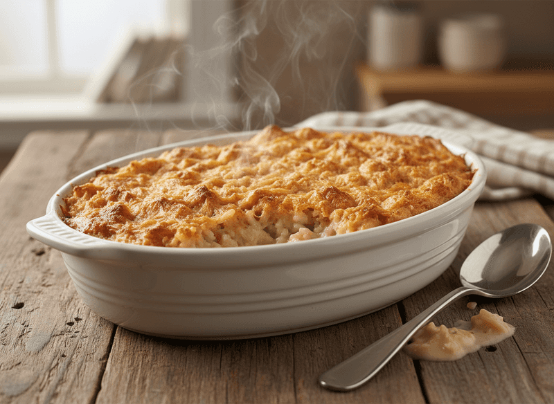 Creamy Chicken & Rice Sunday Casserole