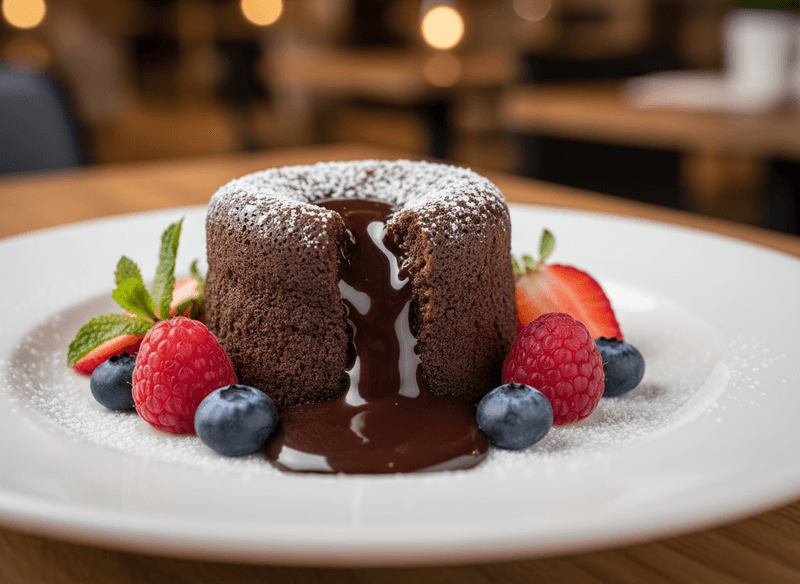 Dark Chocolate Molten Lava Cake