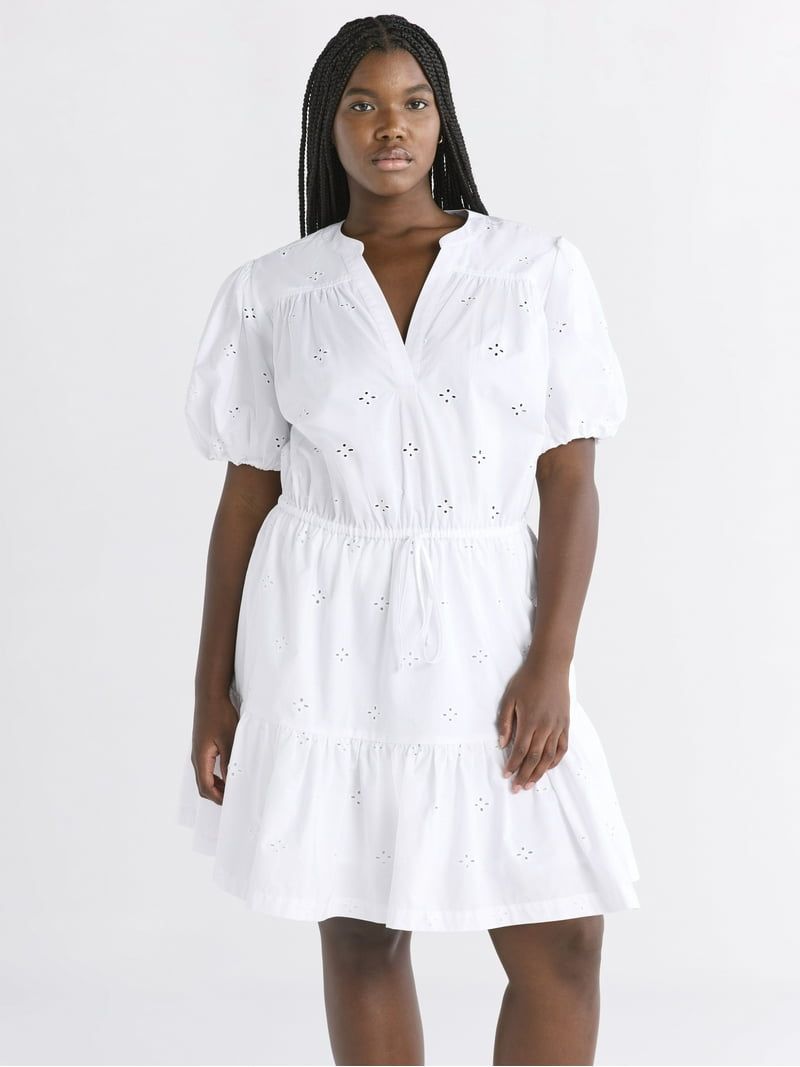 Free Assembly Tiered Ruffle Mini Dress
