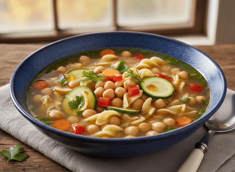 Chickpea Noodle Soup