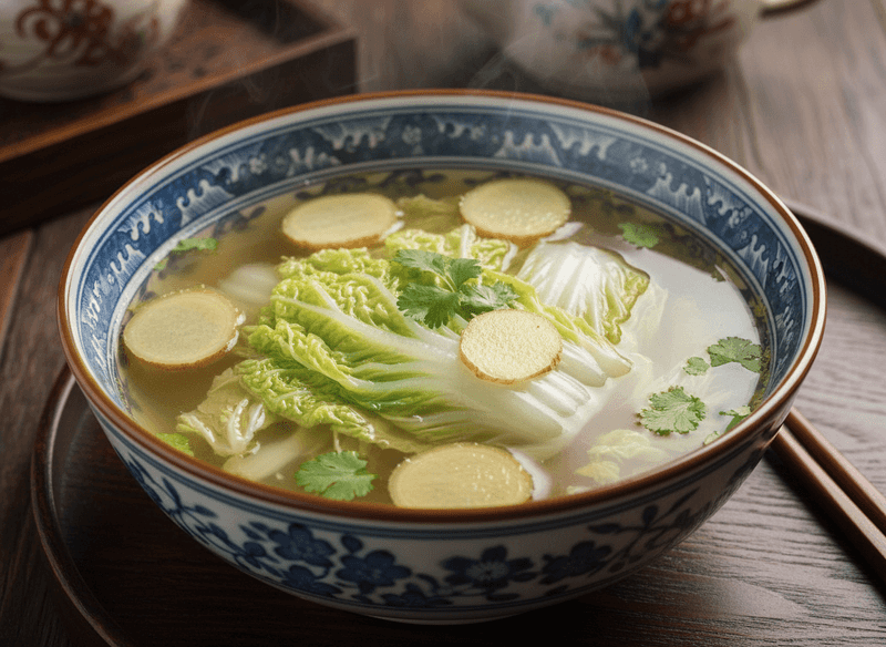 Chinese Cabbage & Ginger Soup