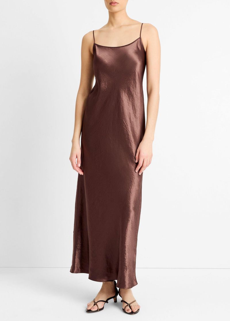 Vince Satin Bias Maxi Slip Dress