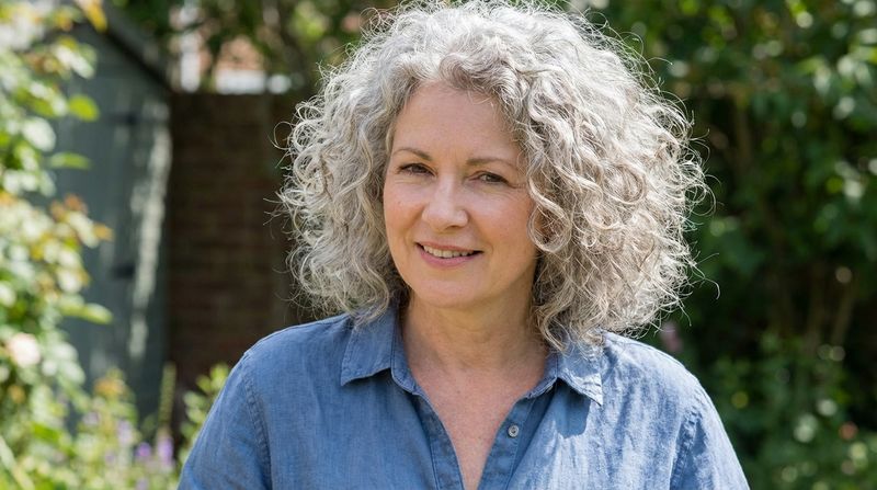 Voluminous Gray Curls