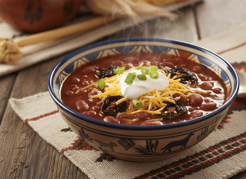 Smoky Chipotle Red Bean Soup