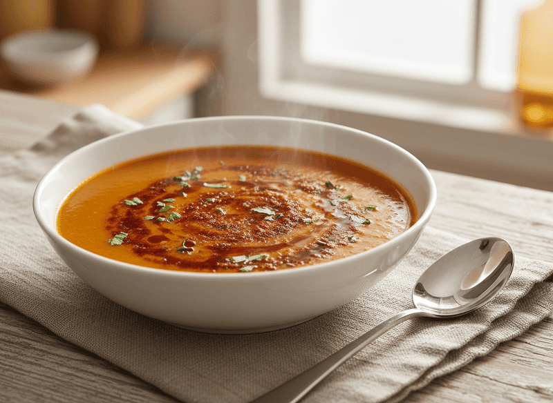 Red Lentil Paprika Soup