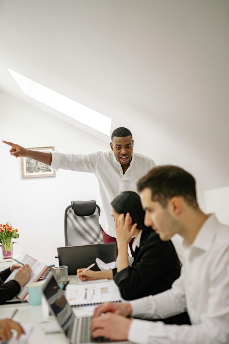 Men Expressing Anger at Work