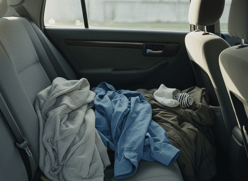 Clothes Living Permanently in the Back Seat