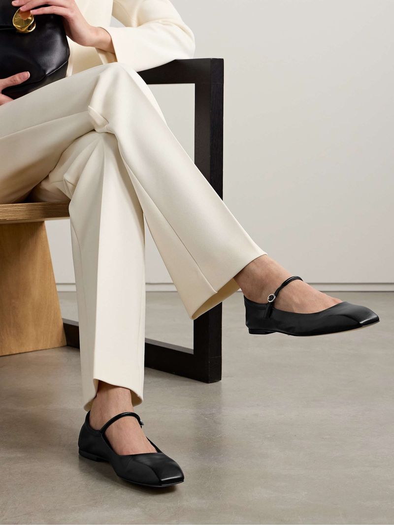 Aeyde Uma Leather Mary Jane Ballet Flats