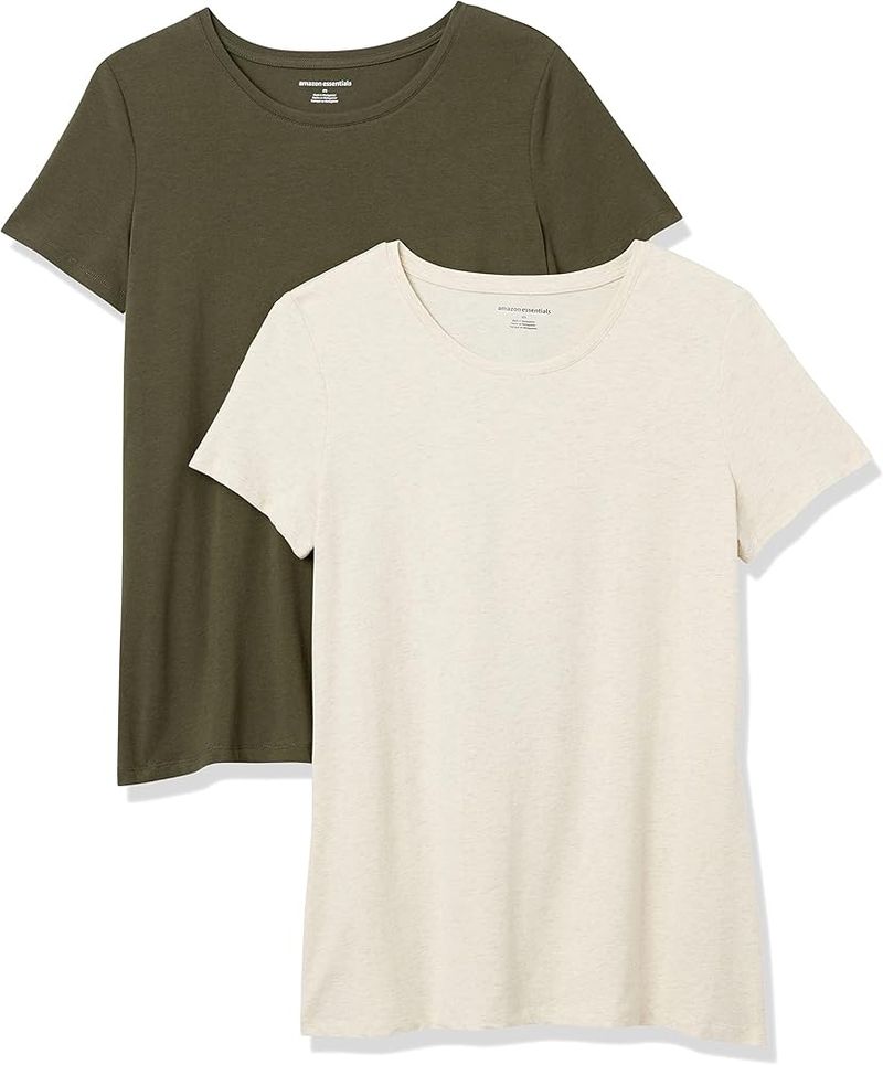 Amazon Essentials Classic Crewneck T-Shirt (2-Pack)