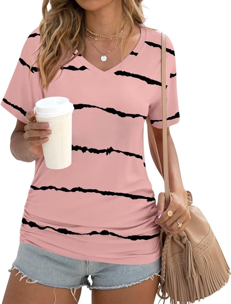 Anydoll Chiffon Short-Sleeve Tunic