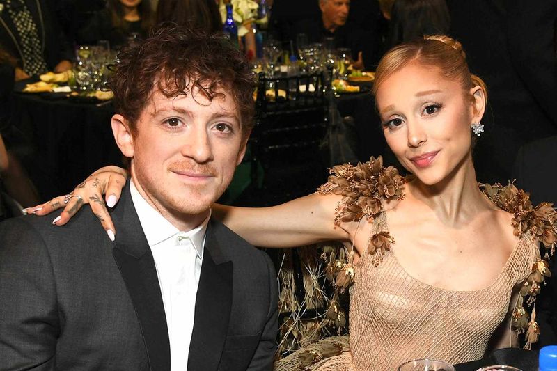 Ariana Grande and Ethan Slater