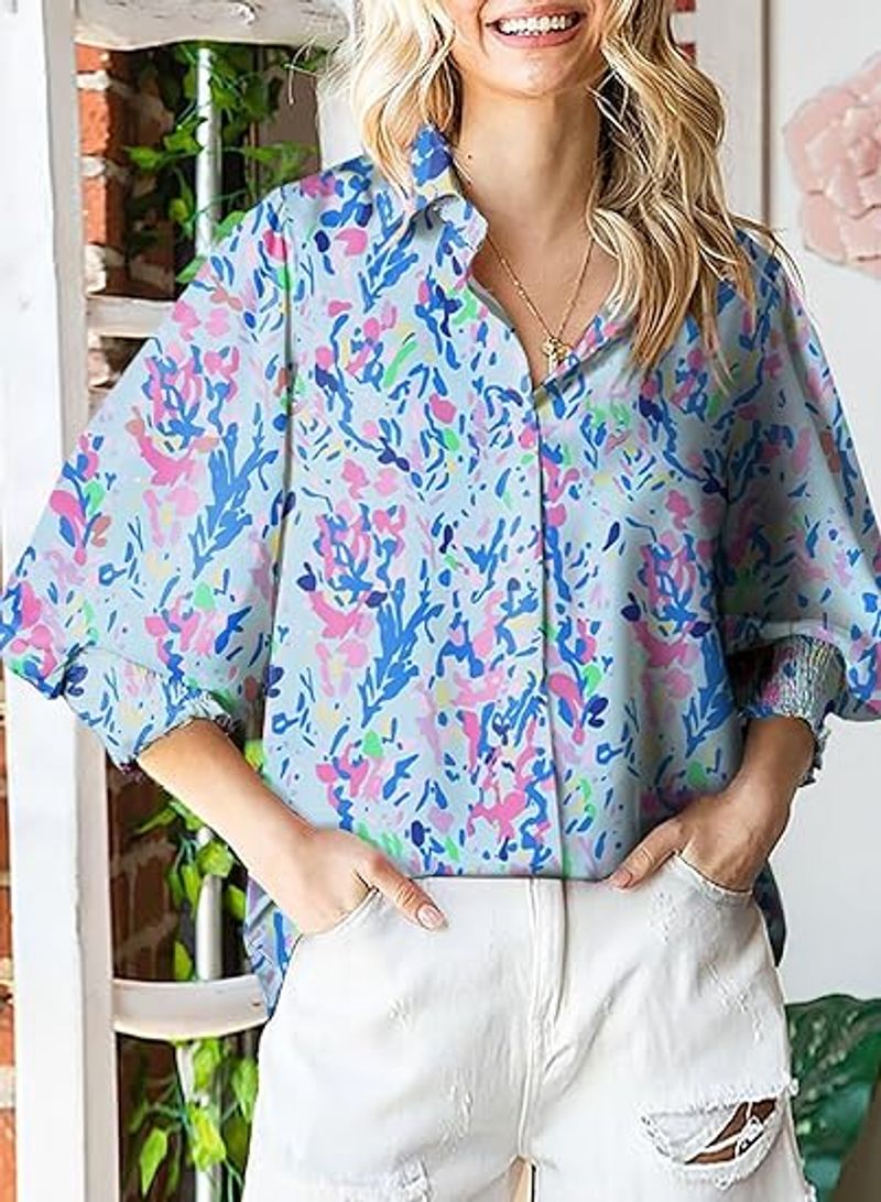 Astylish Lightweight Loose Fit Flowy Tunic Top