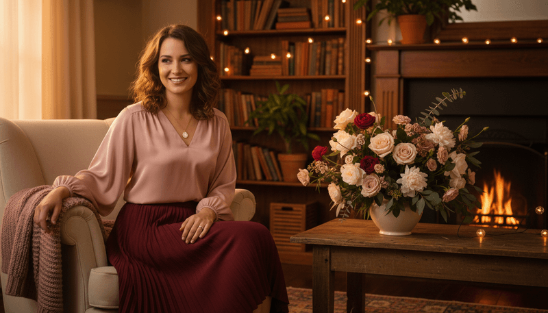 Burgundy + Blush Pink