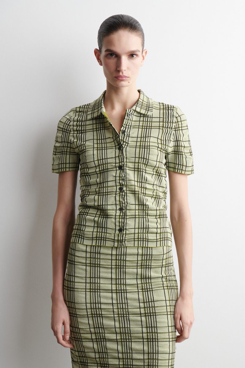 COS Checked Cotton-Jacquard Shirt