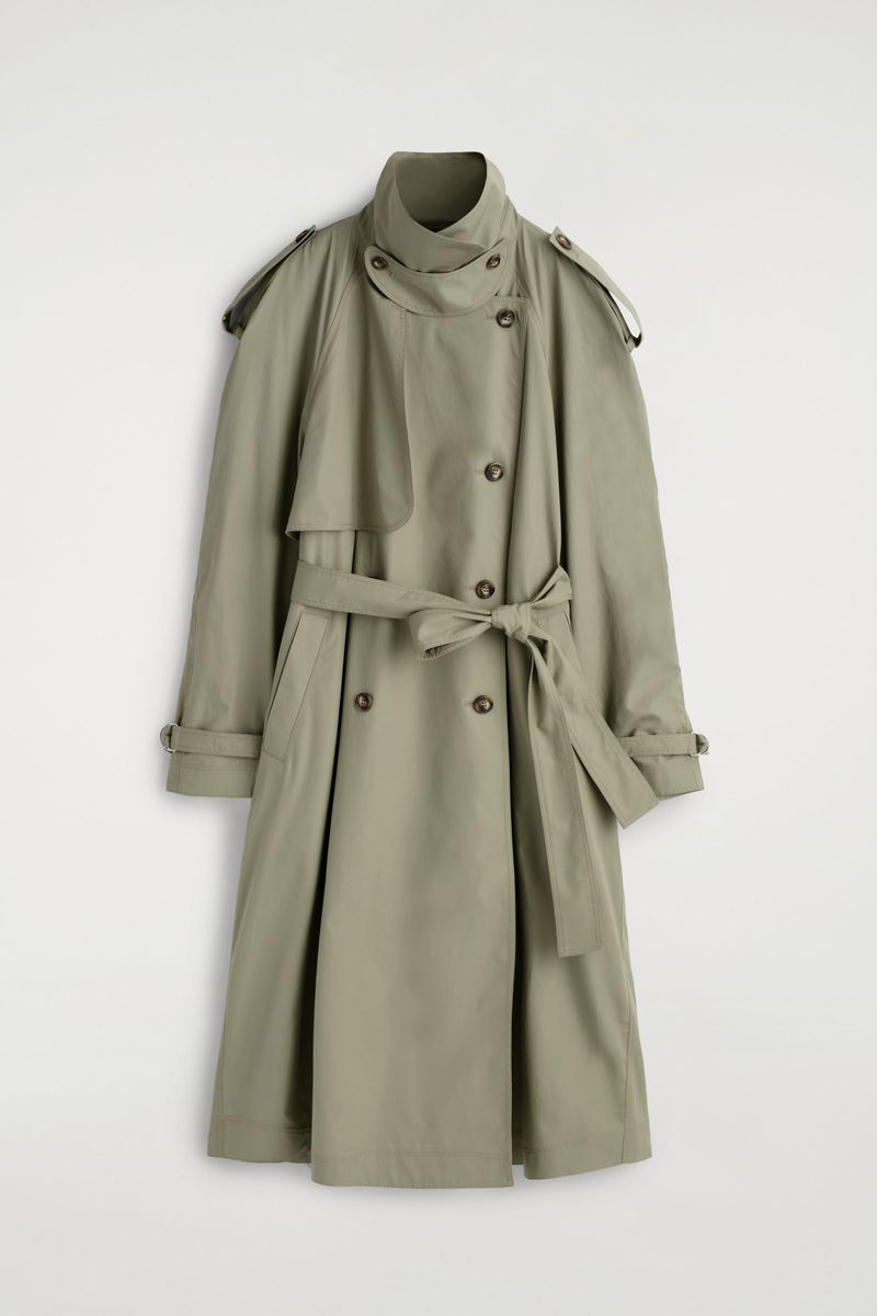 COS Mock-Neck Trench Coat