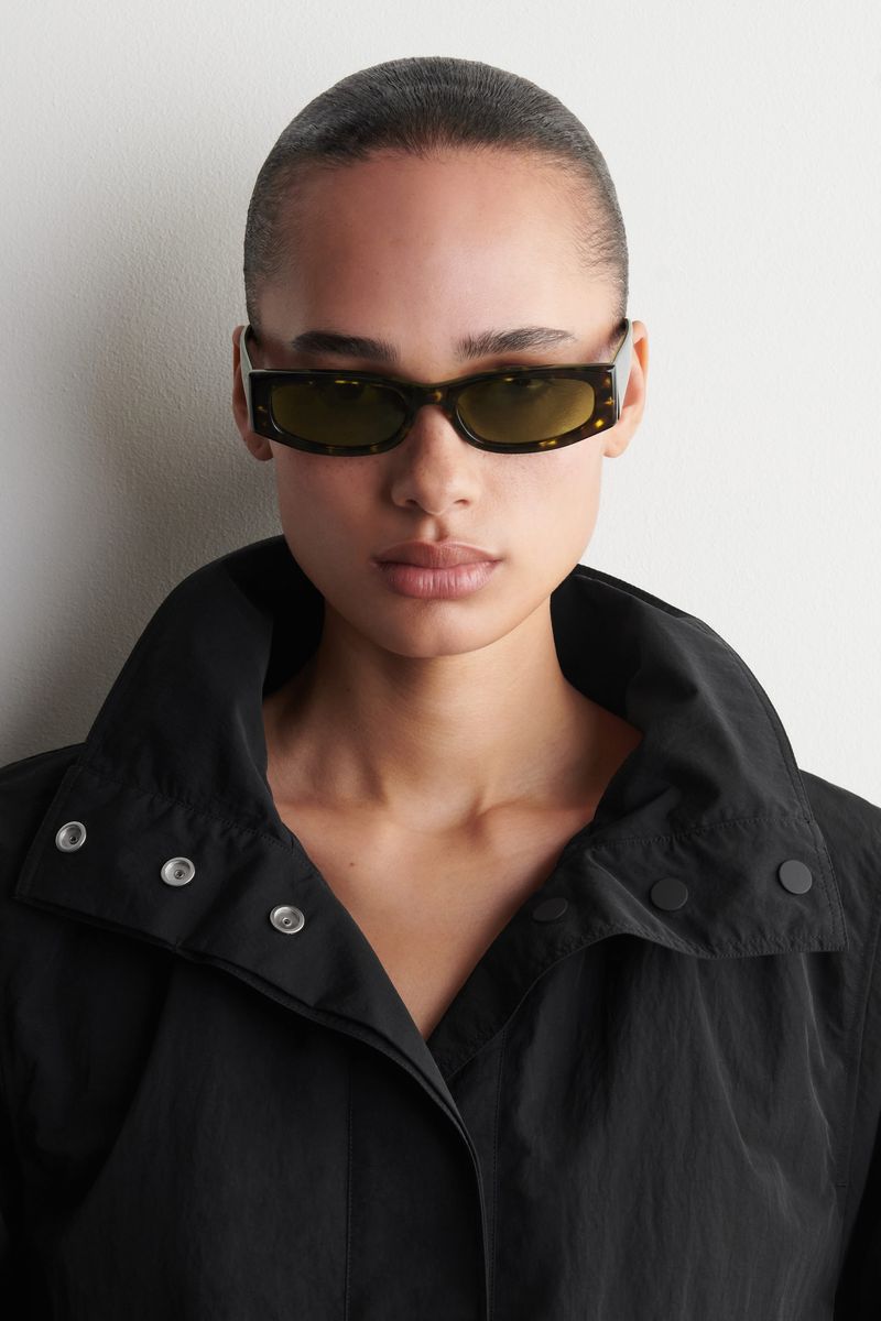 COS Slim Rectangular Sunglasses
