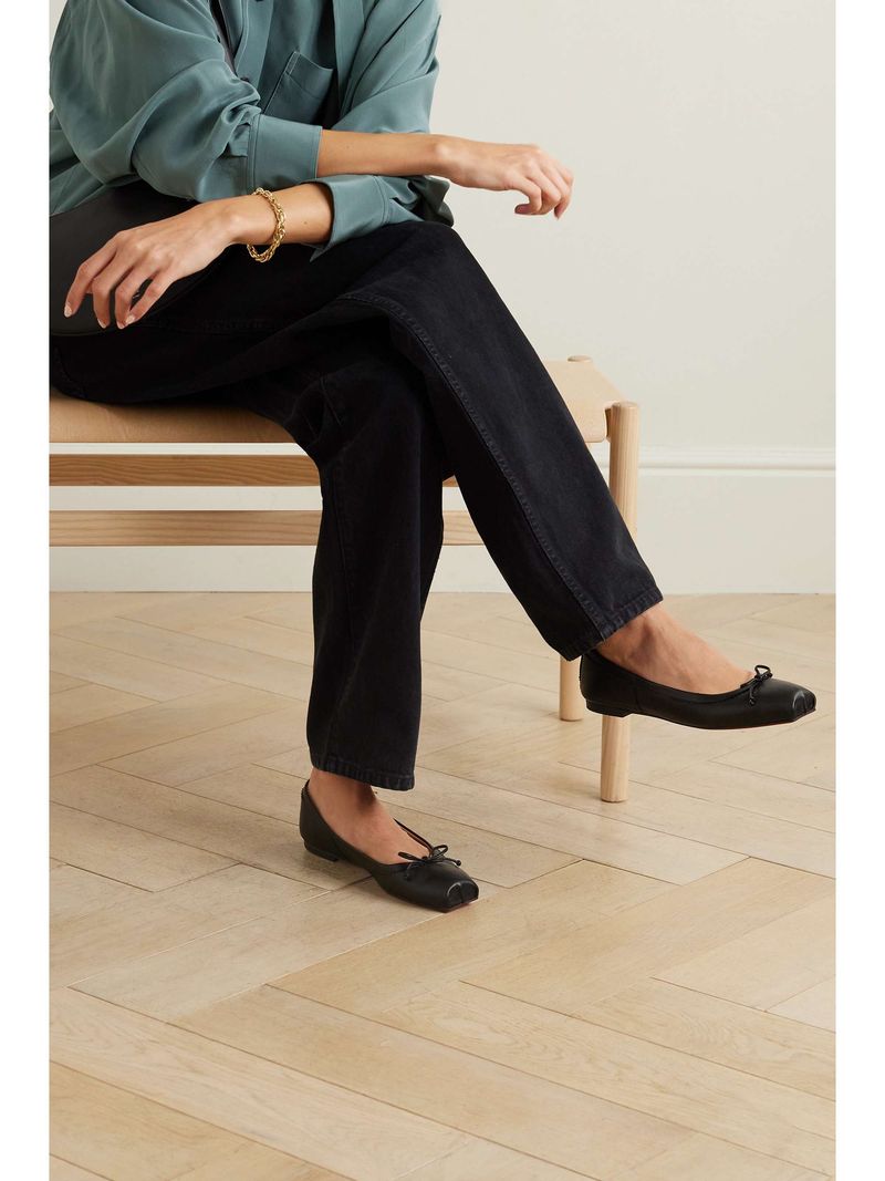 Christian Louboutin Mamadrague Leather Ballet Flats