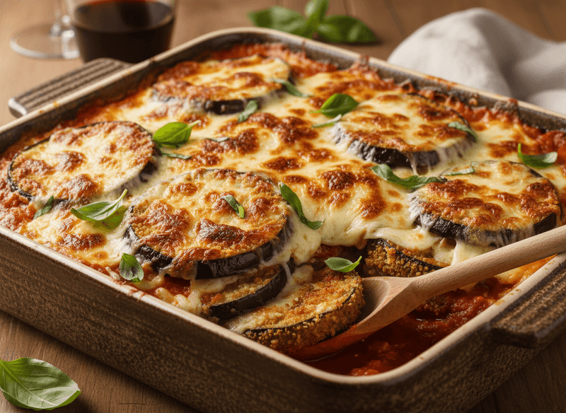 Eggplant Parmesan Layered Bake