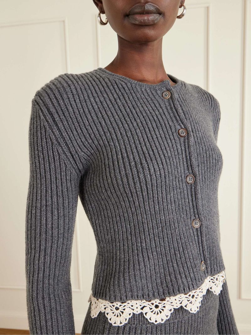 Cropped Cardigans and Fitted Knits