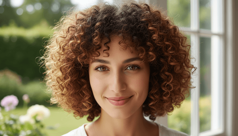 Curly Shoulder-Length Cut