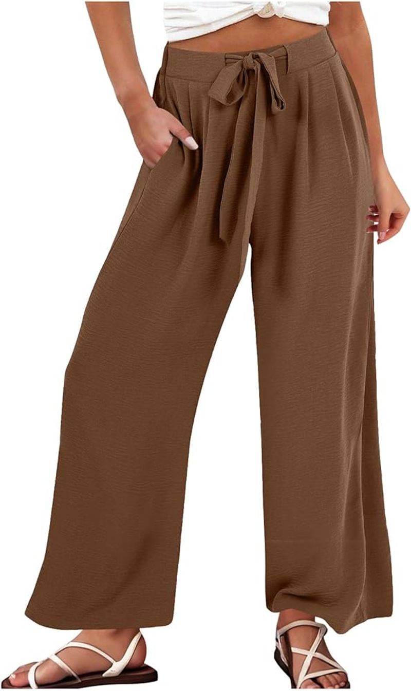 Sampeel Flowy Palazzo Work Pants