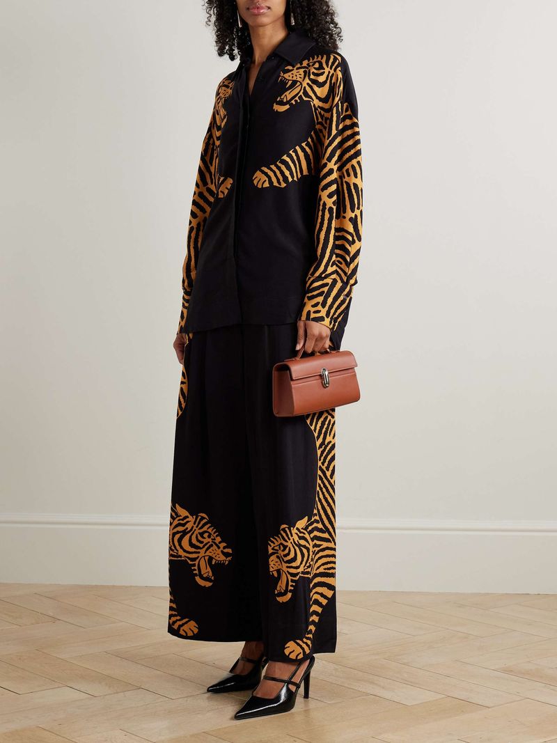 Farm Rio Printed Twill Shirt