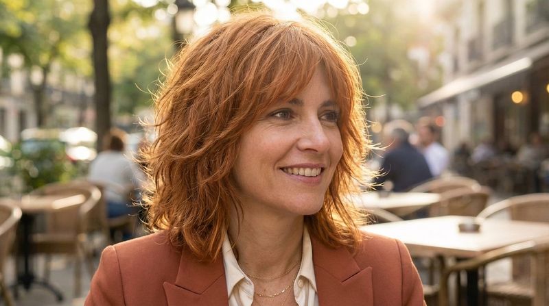 Feathered Layers on Medium-Length Hair