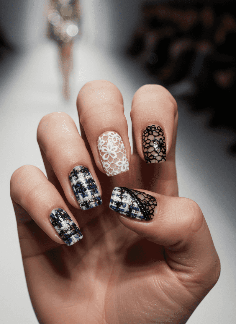 Textured Fabric Nails