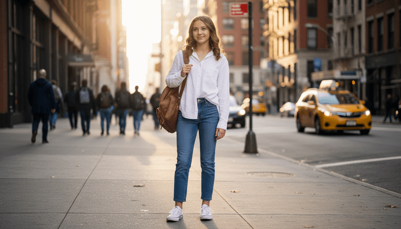 Half-Tucked with Jeans