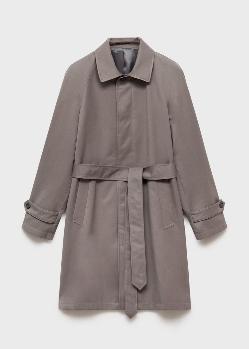 Mango Belted Lightweight Trench Coat (~$49–$79)