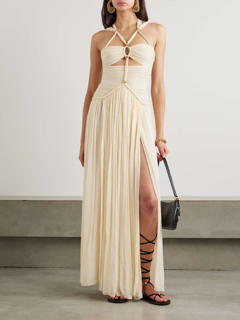 Isabel Marant Rafael Silk-Crepon Maxi Dress