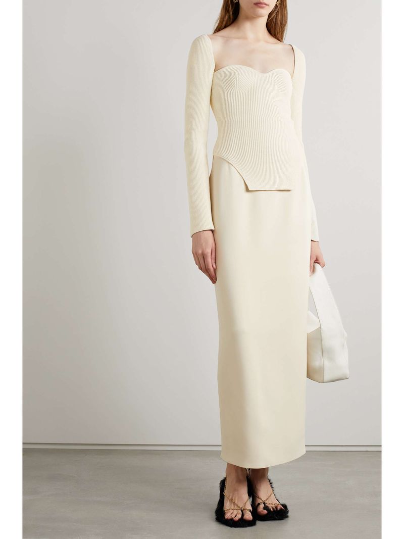 Khaite – Maddy Knit Midi Dress