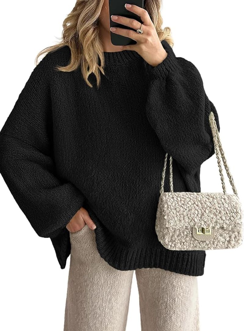 LILLUSORY Oversized Cable-Knit Sweater