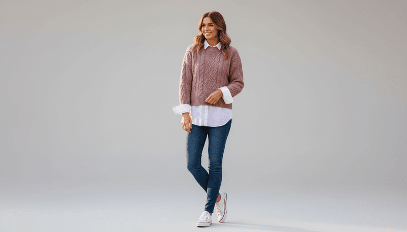 Layered Under a Sweater