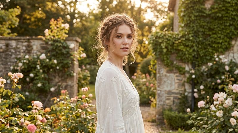 Loose Braided Half-Up Style