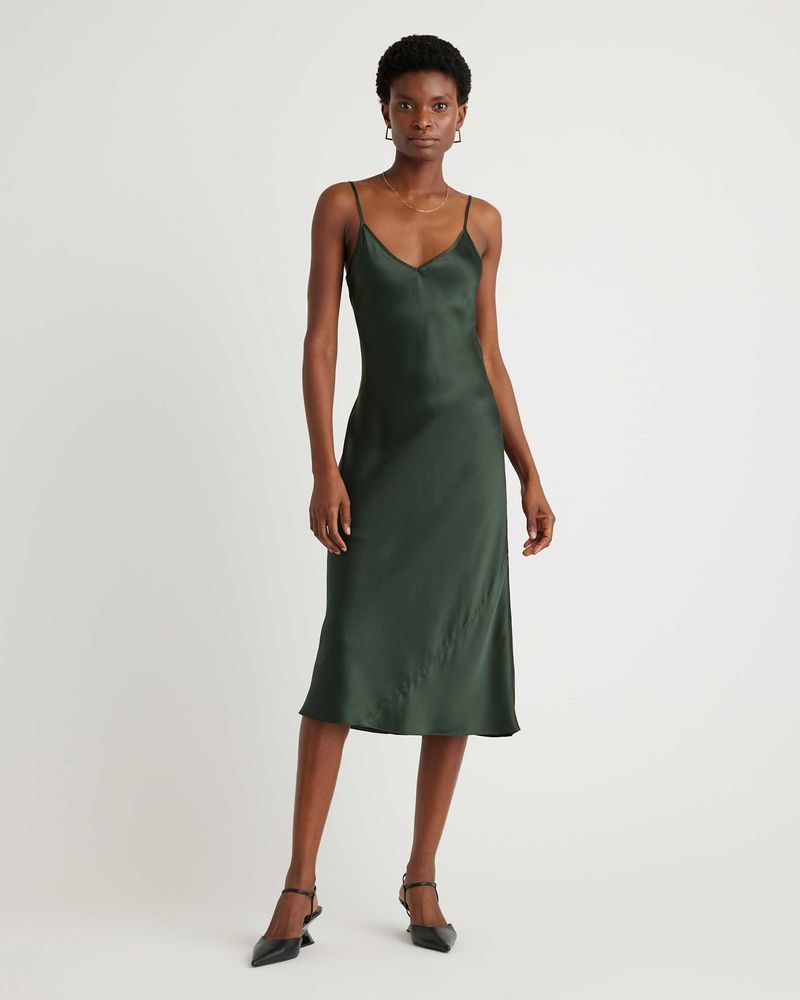 Quince Silk Slip Dress