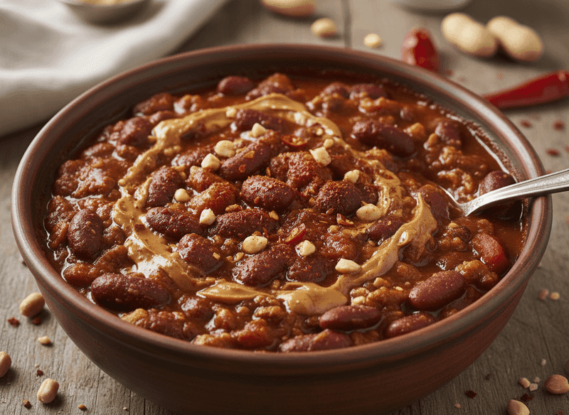 Spicy Peanut and Bean Chili