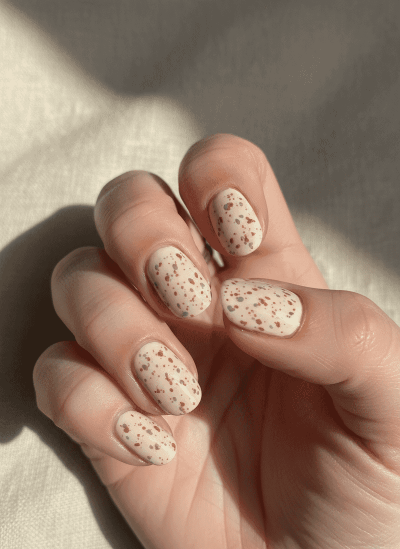 Speckled Quail Egg Effect in Neutral Tones