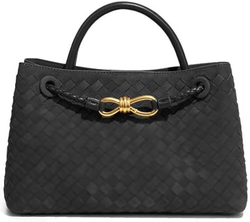 Molodo Suede Woven Tote Bag