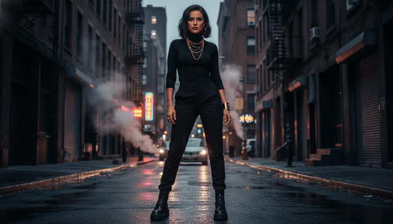 Monochrome All-Black Look