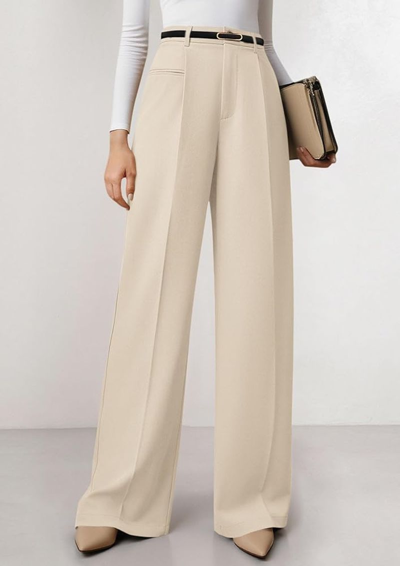 PRETTYGARDEN Wide Leg Dress Pants