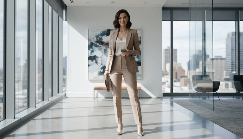 Neutral Tailored Suit