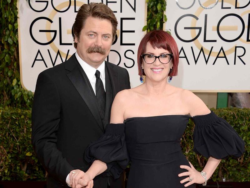 Nick Offerman and Megan Mullally