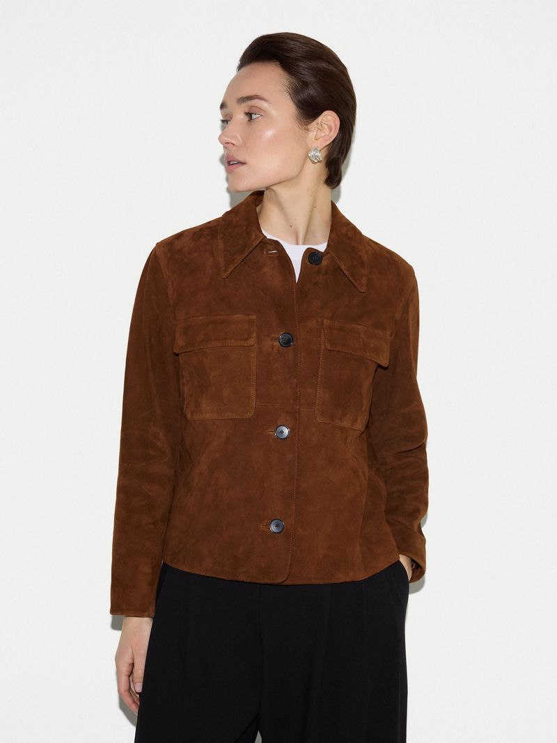 Jigsaw – Suede Patch Pocket Jacket