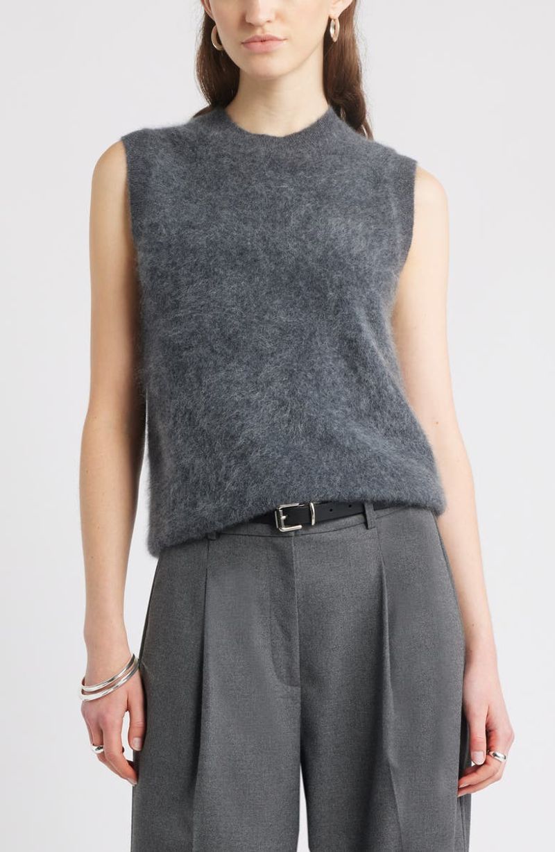 Nordstrom Brushed Cashmere Sweater Vest
