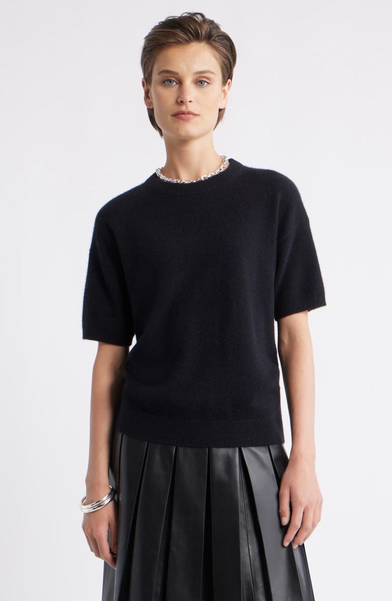 Nordstrom Short Sleeve Cashmere Sweater